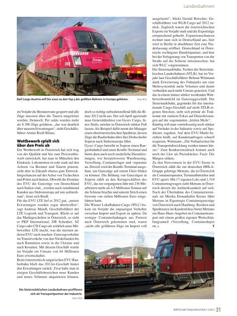 Ausgabe 11/2013 Wirtschaftsnachrichten Süd