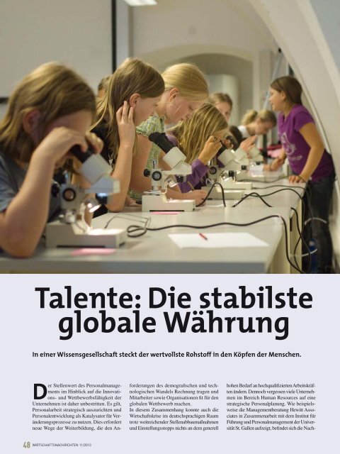 Ausgabe 11/2013 Wirtschaftsnachrichten Süd