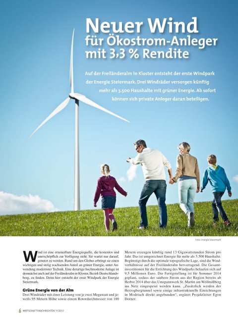 Ausgabe 11/2013 Wirtschaftsnachrichten Süd