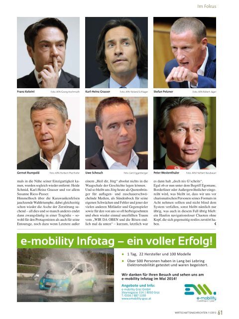 Ausgabe 11/2013 Wirtschaftsnachrichten Süd