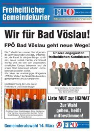 FPÖ Bad Vöslau geht neue Wege! - FPÖ.at