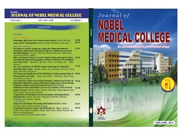 Journal of - Nobel Medical College