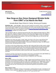 New Snap-on Ken Onion Designed Wrinkle Knife from CRKT is a ...