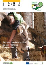 L a n d R a u m - Therapie | Soziale Arbeit am Bauernhof