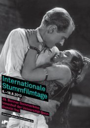 Internationale Stummfi lmtage - Bonn International