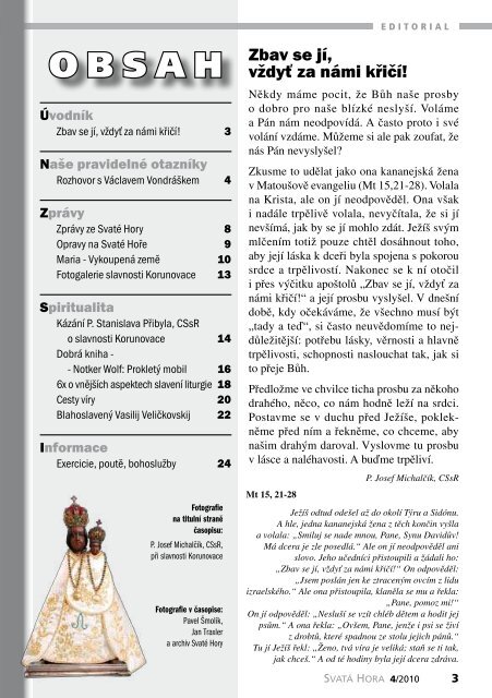 Časopis Svatá Hora 4/2010 (5757 KB) download