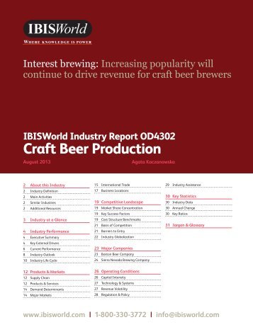 Craft Beer Production - The Business Journals