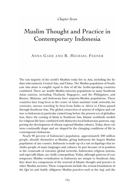 Islam in World Cultures: Comparative Perspectives - Islamic Books ...