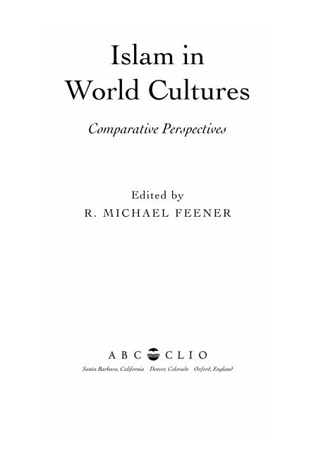 Islam in World Cultures: Comparative Perspectives - Islamic Books ...