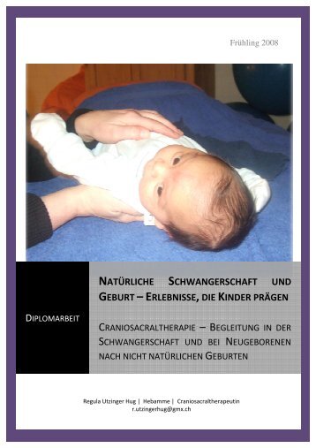 Die Diplomarbeit - Craniosacraltherapie Regula Utzinger Hug