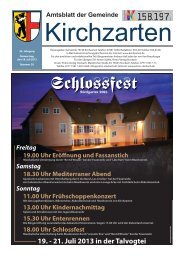 Schlossfest - Gemeinde Kirchzarten