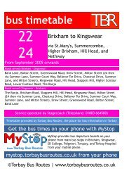 The 22 timetable - Torbay Bus Routes