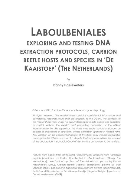 LABOULBENIALES - Agentschap voor Natuur en Bos