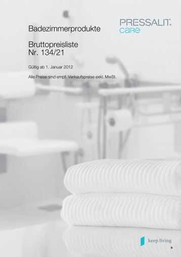 Preisliste Pressalit Care - BWS Werksvertretung Sanitär GmbH ...