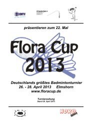 Flora Cup 2013 Turnierzeitung