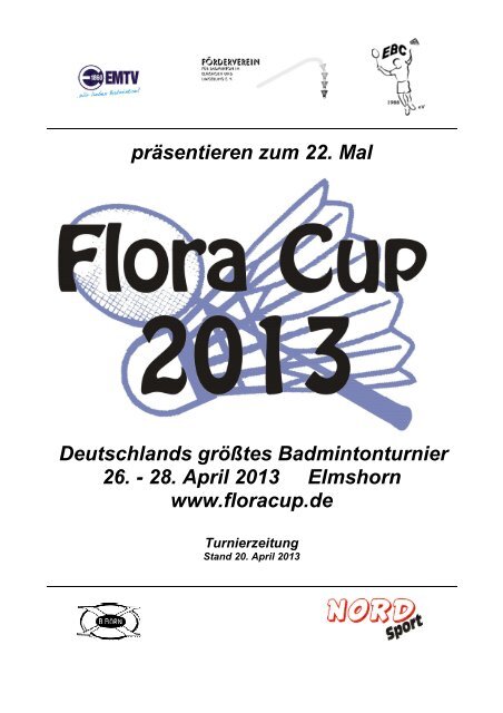 Flora Cup 2013 Turnierzeitung