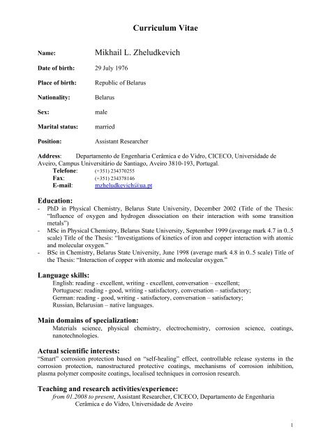 Curriculum vitae aggiorna picture