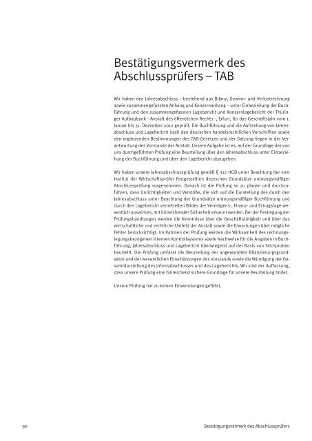 Geschäftsbericht Thüringer Aufbaubank