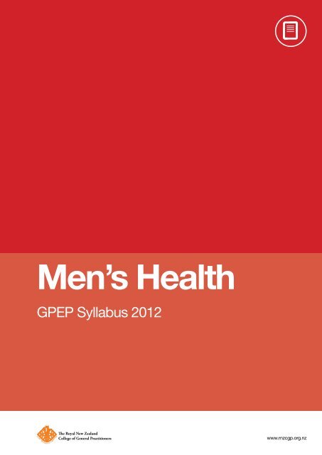 Men's Health - The Royal New Zealand College of General ...