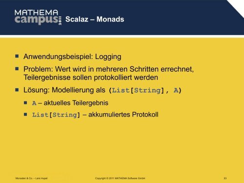 Monaden & Co. Funktionale Konzepte in Scala - Lars Hupel