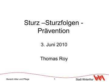 Sturz - Sturzfolgen - Prävention(PDF, 643 KB)