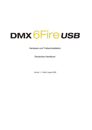 DMX 6Fire USB (Deutsch) - TerraTec