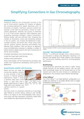 Simplifying Connections in Gas Chromatography -  SGE Analytical ...