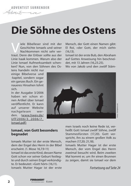 Die Söhne des Ostens (Teil 1) - hoffnung weltweit ev