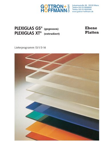 Plexiglas GS Platten - GOTTRON + HOFFMANN Kunststoffe Mainz