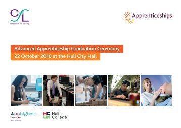 Advanced Apprenticeship Graduation Ceremony 2010 Programme