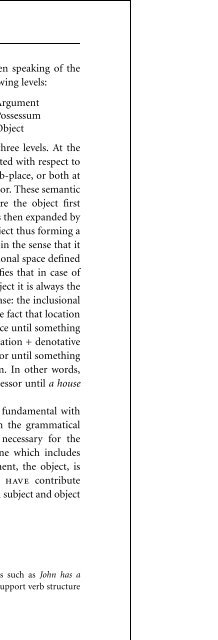 Dimensions of Possession - elchacocomoarealinguistica