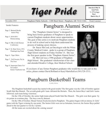 November 2010 - Pangburn Public Schools