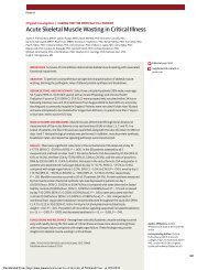 Acute Skeletal Muscle Wasting in Critical Illness - University of ...