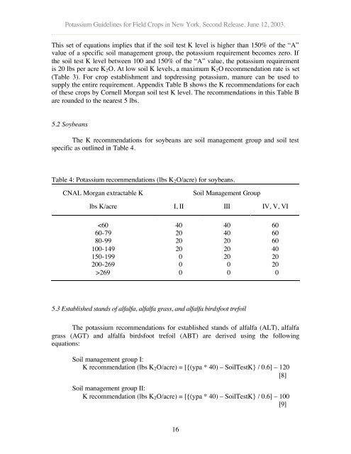 potassium guidelines for field crops in new york - Purdue Agriculture