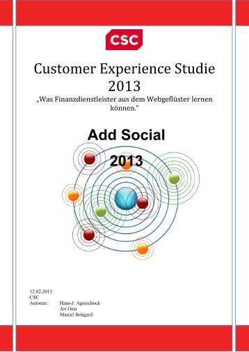 Customer Experience Studie 2013 - CSC