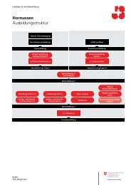 Hornussen Ausbildungsstruktur - Bundesamt für Sport BASPO