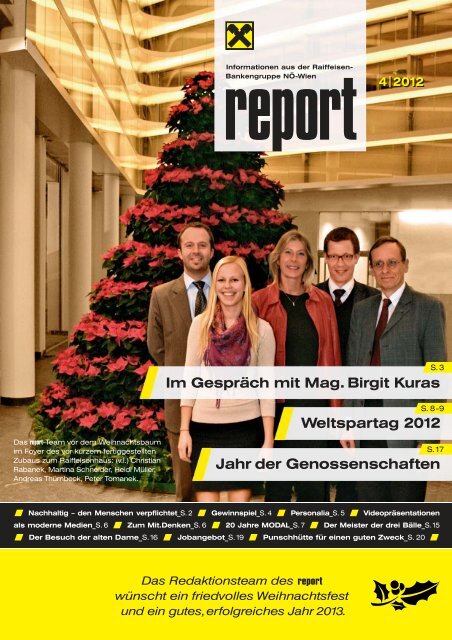 report 4-2012 - Raiffeisenbank Region St. Pölten