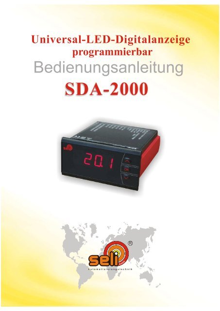 Programmierbare LED Anzeige SDA-2000 4-stellige 14 ... - Seli GmbH