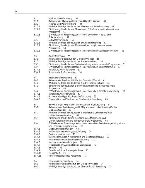 Welt im Wandel: Herausforderung für die deutsche Wissenschaft ...