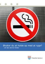 Ønsker du at holde op med at ryge? (Haderslev Kommune)