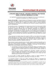 L'organe directeur de l'ONUSIDA annonce une percée ... - unaids