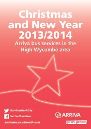 High Wycombe, Reading and Slough - Arriva