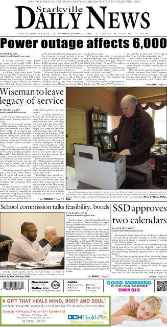 12-11-13 SDN E-Edition.pdf - Starkville Daily News