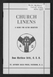 CHURCH LINENS - Digital Repository Services