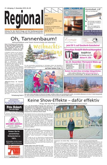 Weihnachts- Zeitung - Regional