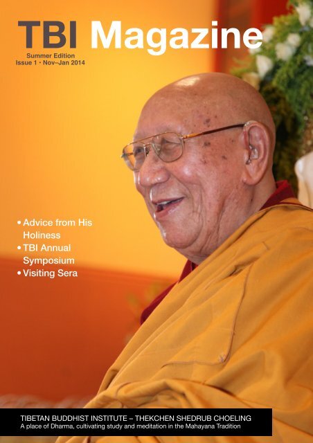 Nov-Jan Magazine (pdf) - Tibetan Buddhist Institute