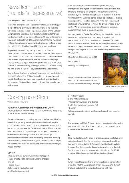 Nov-Jan Magazine (pdf) - Tibetan Buddhist Institute