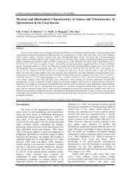 Physical and Biochemical Characteristics of Semen and ...