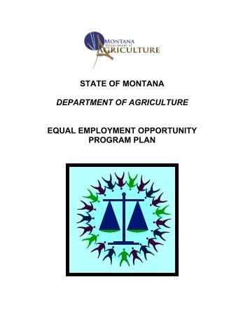 Affirmative Action Plan - Montana Department of Agriculture