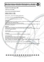 MSC-Brief Oktober 2009 MSC REICHLING EV IM